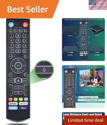 Universal Voice Remote for vSeeBox V3 & Compatible Models - Infrared Connection