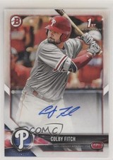2018 Bowman Prospect Auto Colby Fitch #PA-CF Auto k0w