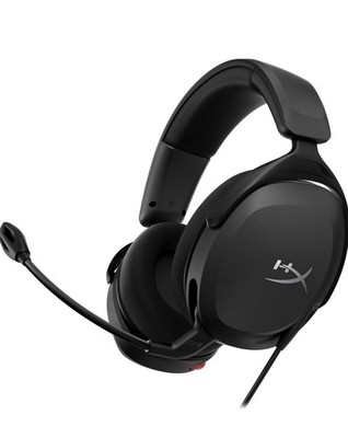 HyperX Black Over-Ear Wired Gaming Headset Boom Mic DTS Headphone:X Adj. Band