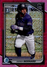 Derek Bernard 1st Bowman #BCP-225 #/199 Colorado Rockies