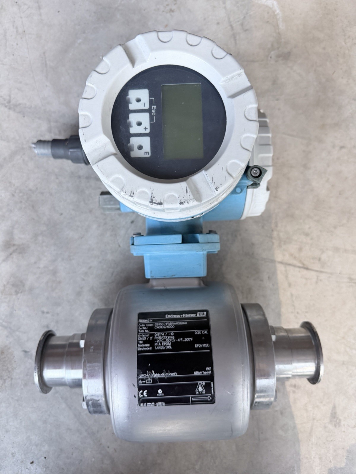 ENDRESS HAUSER Promag H 53H5 Electromagnetic Flowmeter DN50 2"