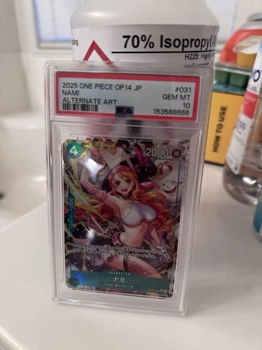 Nami OP14-031 SR Alt Art The Azure Sea's Seven 2025 ONE PIECE Jp psa 10
