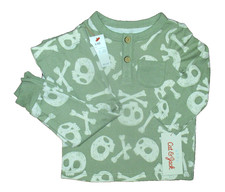 Cat Jack Baby Halloween Skull Bones Tee Jogger Set 6-9M NEW