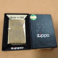 Zippo Lighter Hanshin Tigers Gold Plated Rokka Oroshi Engraved Used