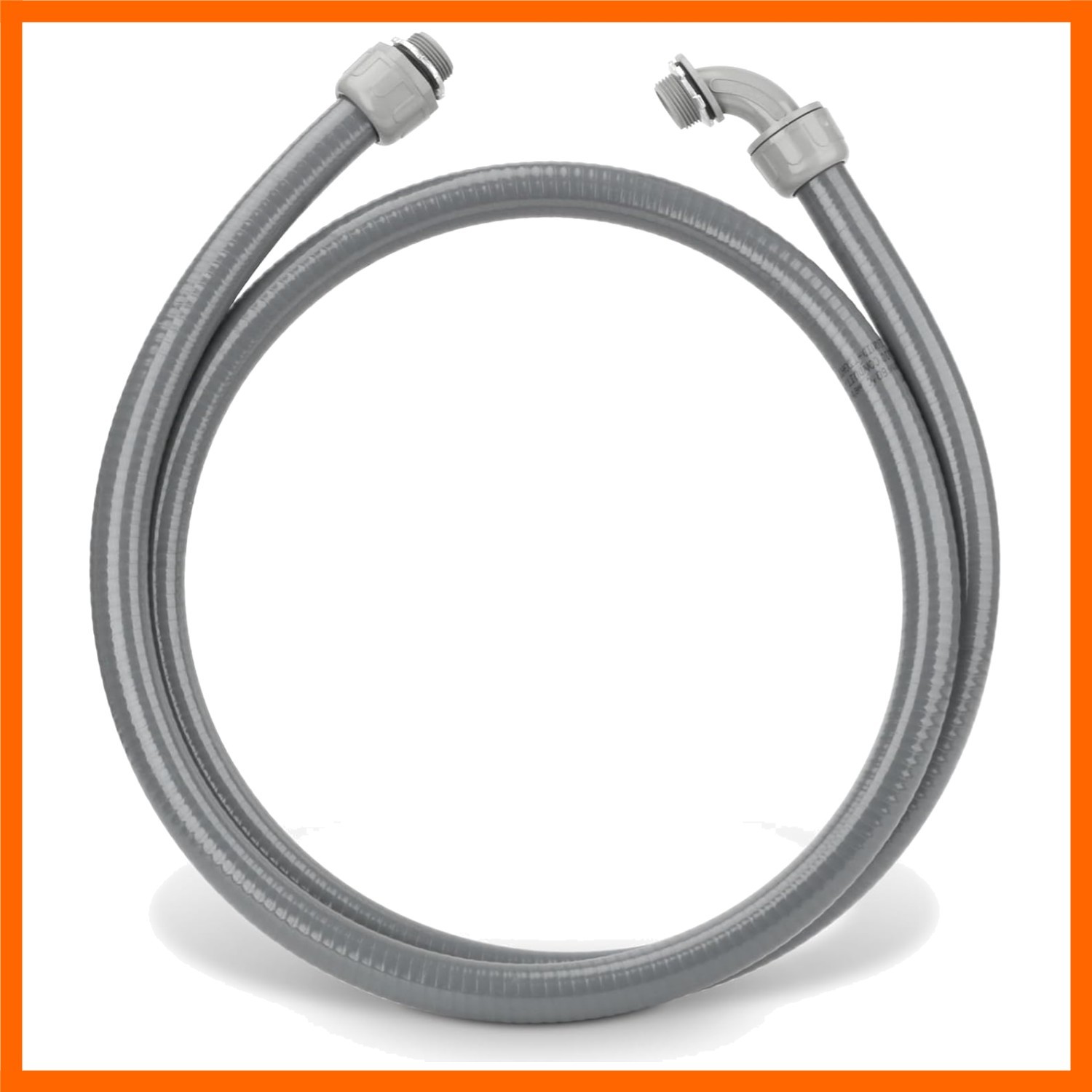 3/4 Inch 6 ft Liquid Tight Conduit Kit, Flexible Electrical Conduit Kit