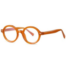 Nerd Retro Men Women Round Thick Fashion Blue Light Blocking Glasses