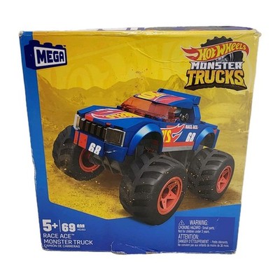Mega Construx HOT WHEELS: 69pc RACE ACE Monster Truck Building Set! (2021) - NEW