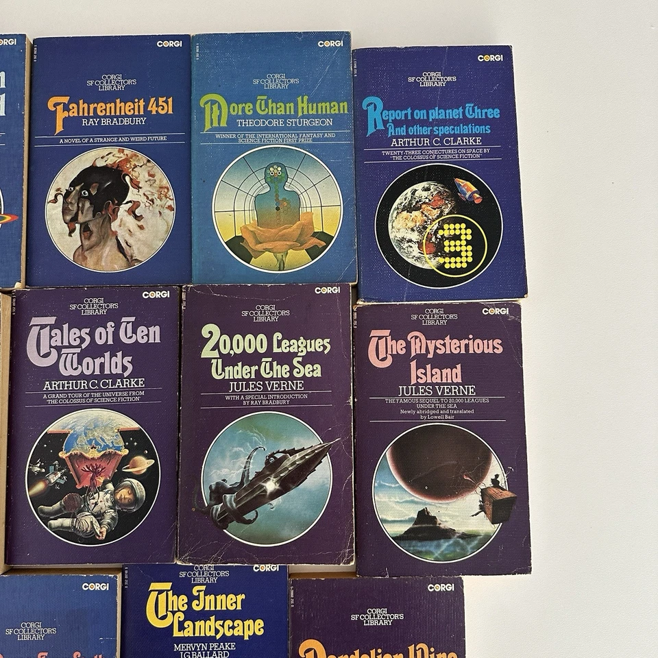 Corgi SF Collector’s Library Sci Fi Lot X14 Verne Bradbury Aldiss Asimov + MORE! - Image 3 of 4