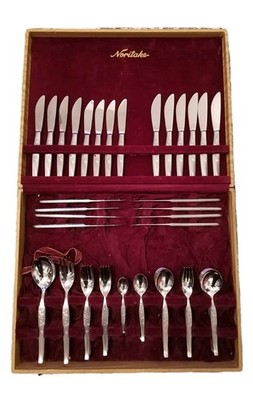 Vintage NORITAKE Rosalie Design Japanese 81 Pieces 1960s/70s Retro Boxed VGC
