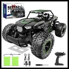 Green RC Car 1:14 Scale Off-Road Monster Truck for Boys and Adults - 20 Km/h,...