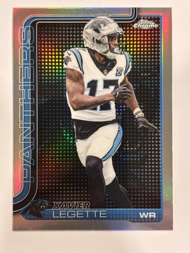 2025 Topps Chrome Football Topps Logo Refractor Xavier Legette #38