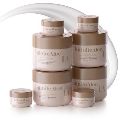 Aloe Vera Powered Face & Body Cream - 4 Large Jars & 4 Travel Jars Included Skin