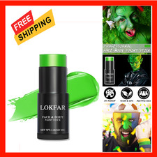 Light Green Face Body Paint Stick, Waterproof Full-Coverage Eye Black for Sports