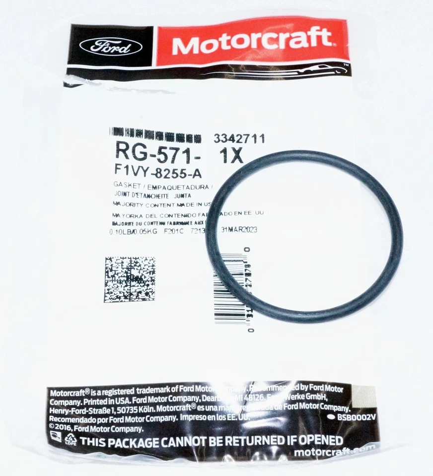 Junta de carcasa de termostato original Ford Motorcraft RG-571-F1VY-8255-A Foto 2 de 2