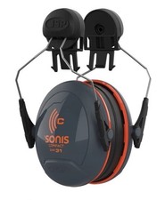 JSP Sonis C Compact Low Profile Helmet mounted clip on ear defenders SNR 31db  