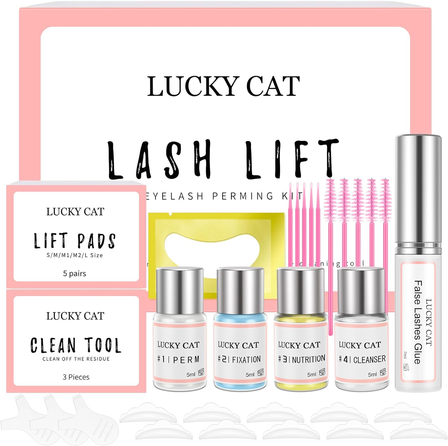 Lash Lift Set Professionale Aggiornato - Ciglia da Urlo Senza Mascara