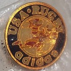 Rare Vintage 80's Adidas USA US Rugby Eagle Logo Team Hat Lapel Pin Sealed 1" — photo 2