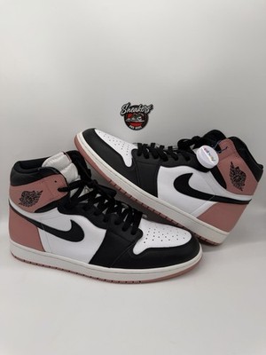 Nike Air Jordan 1 Retro NRG High Rust Pink Black White 861428-101 Men s Size 15