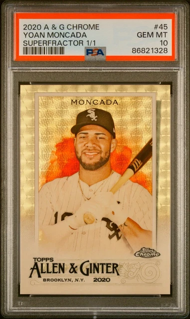 Yoan Moncada 2020 Topps Chrome Allen & Ginter SUPERFRACTOR - 1-of-1 - PSA 10 Gem