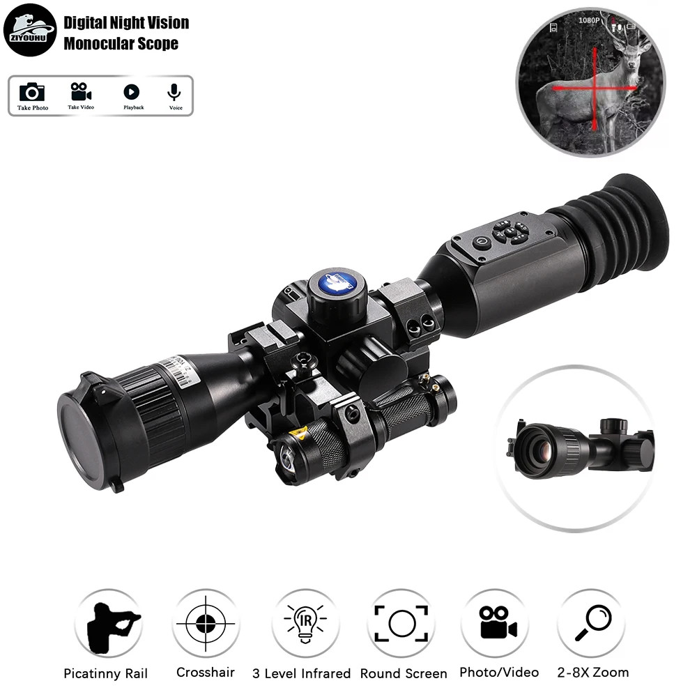 Commander NV100 Plus 3-12X56 Day & Night Vision Rifle Scope