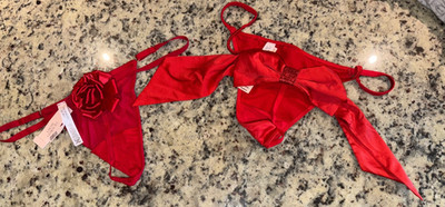 2 New Victoria's Secret Lingerie Underwear ~ Panties ~+REWARDS! ValentineS XL