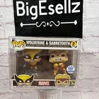 Funko Pop! Vinyl Marvel Wolverine & Sabretooth 2-Pack Funko Exclusive W/ Protect