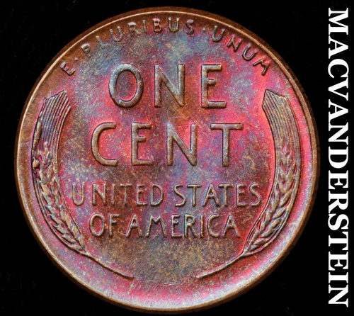 1958-D Lincoln Wheat Cent-Choice Gem BU Color Lustrous No Reserve #i2752