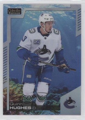 2020-21 O-Pee-Chee Platinum Aquamarine 181/499 Quinn Hughes #10 0i47