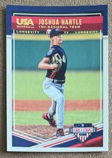2018 Panini Stars & Stripes Longevity Joshua Hartle Rookie #57 USA Baseball