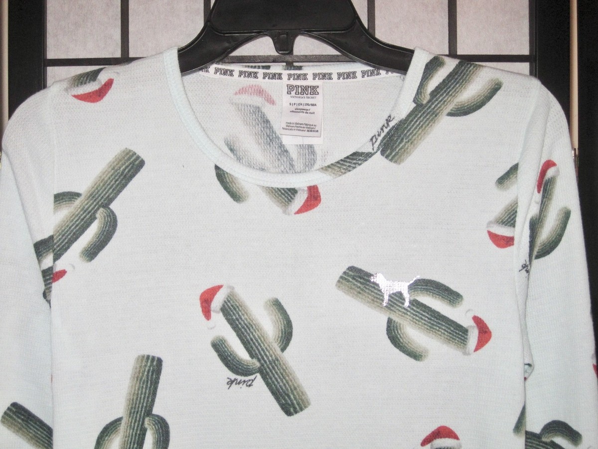 NWOT VICTORIA'S SECRET PINK S CHRISTMAS HAT CACTUS LOUNGE