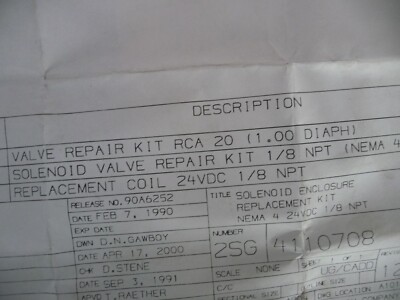 DONALDSON Valve Repair Kit 8PP-37827-00 SOLENOID 8PP-23536-00 8PP