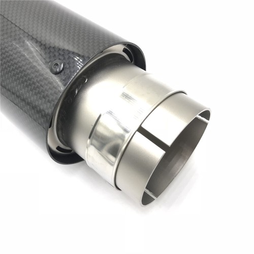 1 PCS Akrapovic Glossy Carbon Fiber Exhaust tip Pipe 3''/3.5''/4''/4.5'' Outlet - Picture 6 of 8