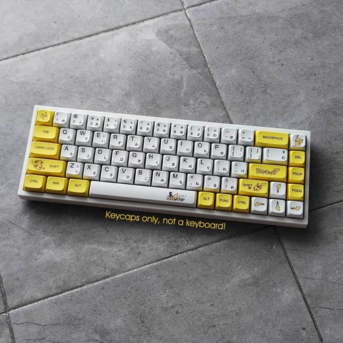 Anime Pikachu Pokemon PBT Keycaps set Dyesub for Cherry MX Mechanical Keyboards - Picture 8 of 10