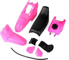 Plastic Fender Body Seat Gas Tank Kit for Yamaha PW50 PY50 PW 50 Pink