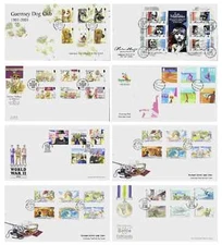 GUERNSEY POST OFFICE FDC SELECTION 2000 ~ 2009, YOUR CHOICE OF COVERS
