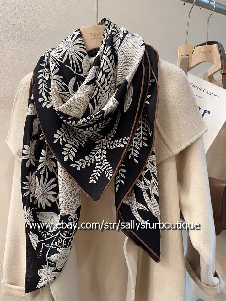 Sciarpa avvolgente Sallys 70% cashmere e 30% seta stampa