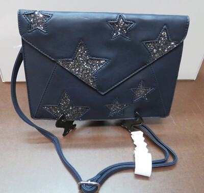 Esprit 047EA10091 Clutch Dunkelblau mit Sternenverzierung Neu