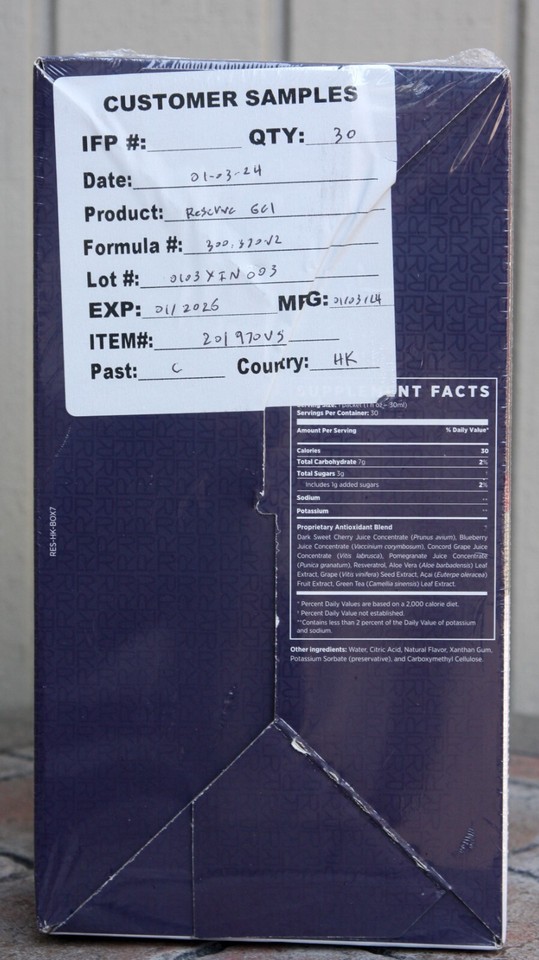 (2) Jeunesse Reserve Antioxidant Fruit Blend w/ Resveratrol, 60 Pkts