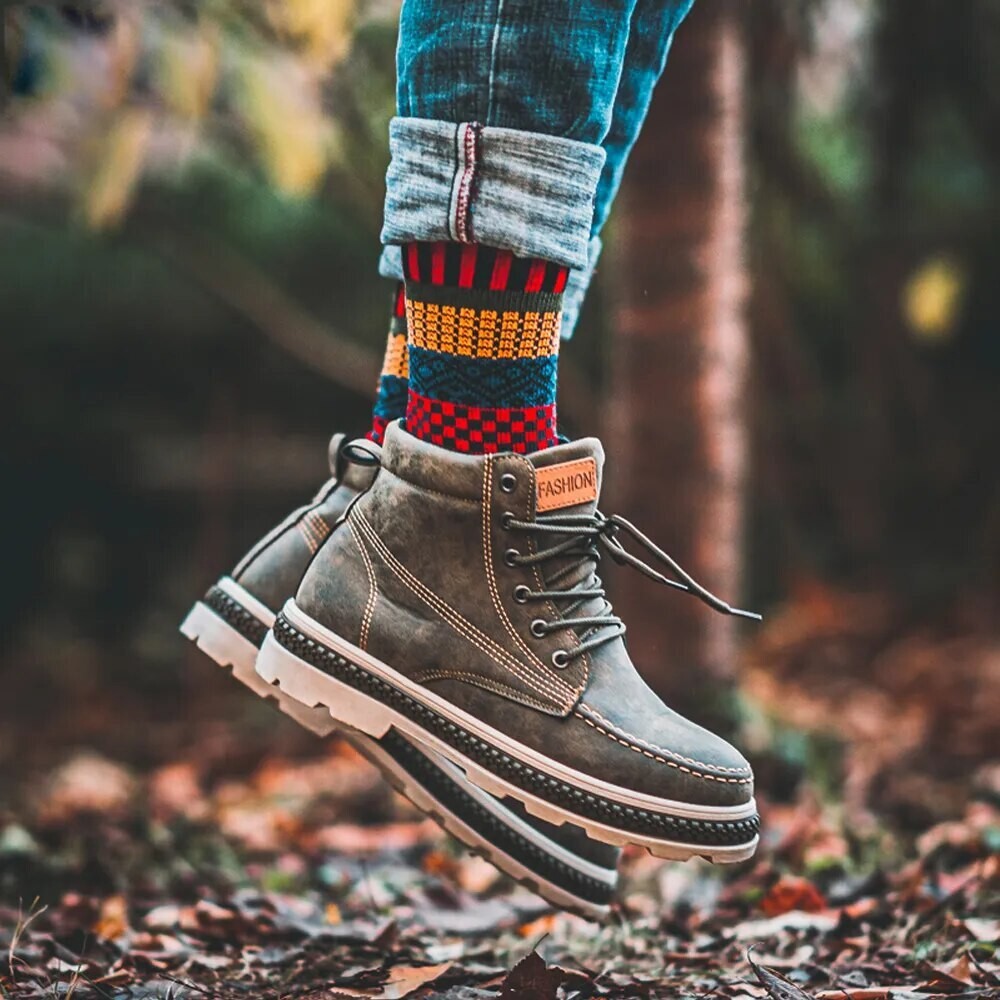 Lot De 5 Paires De Chaussettes épaisses En Laine - Confort Hiver, Style Rétro, Tailles 39-45 - Neuf Avec étiquettes