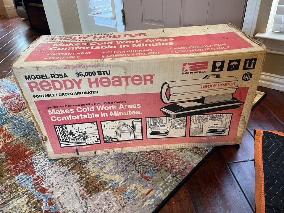 Model R35a 35,000 Btu Portable Forced Air Heater - Brand New
