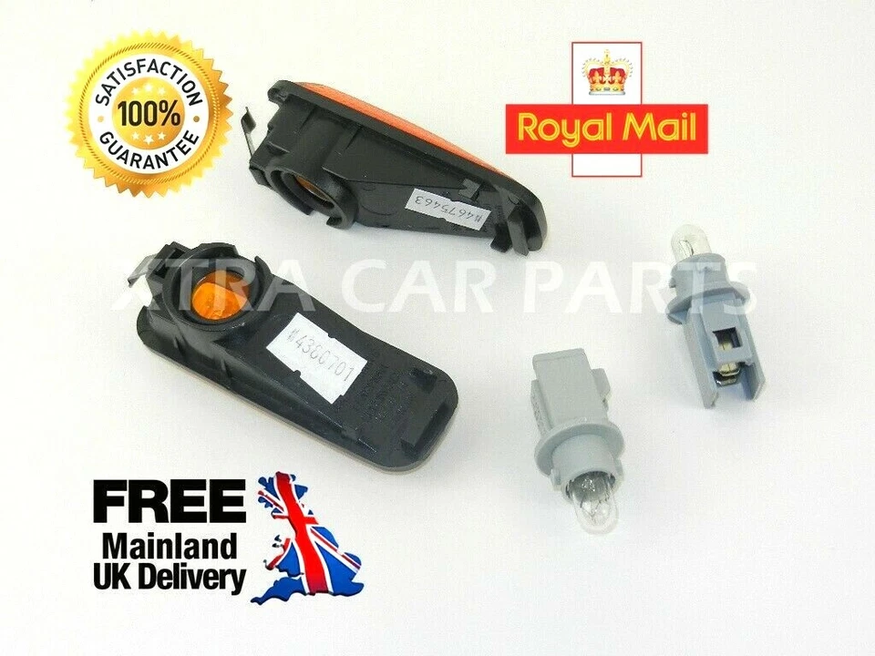 FOR HONDA CIVIC CRV LEGEND HRV PRELUDE SIDE WING INDICATOR REPEATER AMBER LH+RH - Изображение 2 из 2