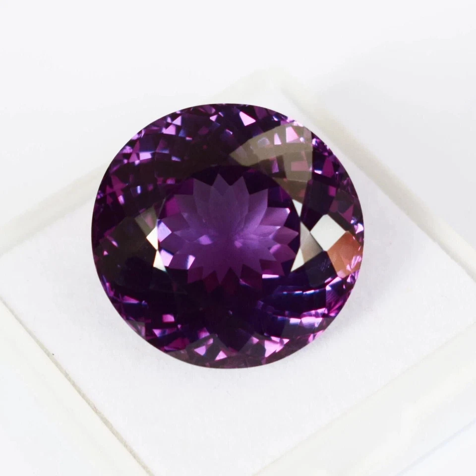 Natural Alexandrite Certified Rare Color Changing 40.02 Ct Round Cut Gemstone - Image 2 of 4