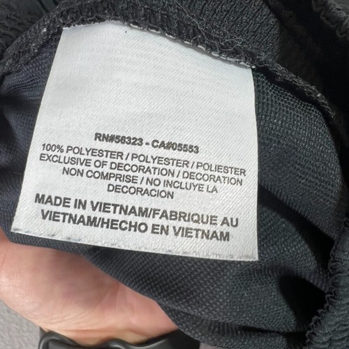Vintage Nike Basketball Pants Black Yellow Ankle Zipper Sweatpants Men's XL - Picture 6 of 16