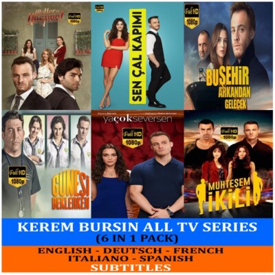 Kerem Bursin All TV Series (6 in pack) *Full HD *Eng-De-Fr-Ita