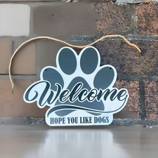 Farmhouse Welcome Sign for Dog Lovers Gifts  Make Offer 