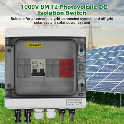 1-String/2-Strings DC Anschlusskasten Photovoltaik Solar PV Überspannungsschutz