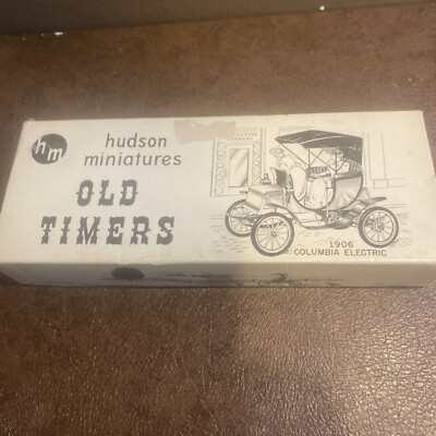 Hudson Miniatures HM 1949 Old Timers 1906 Columbia -Electric Wood Model Kit NIB