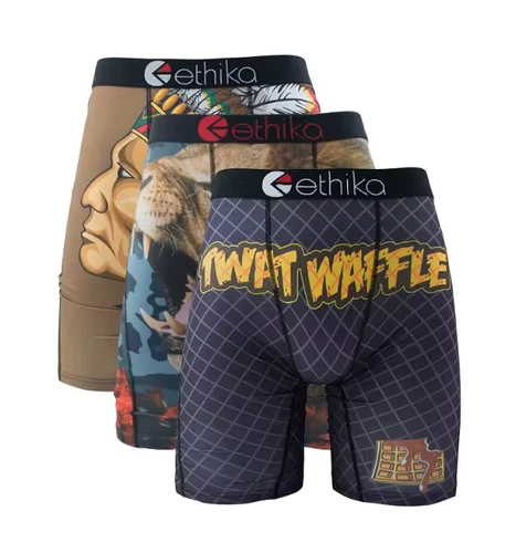 3er Pack - Neue stilvolle atmungsaktive Ethika Herren The Staple Boxershorts - Bild 4 von 11