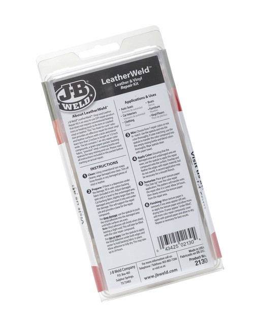 Jb Weld 2130 Vinyl And Leather Repair Kit