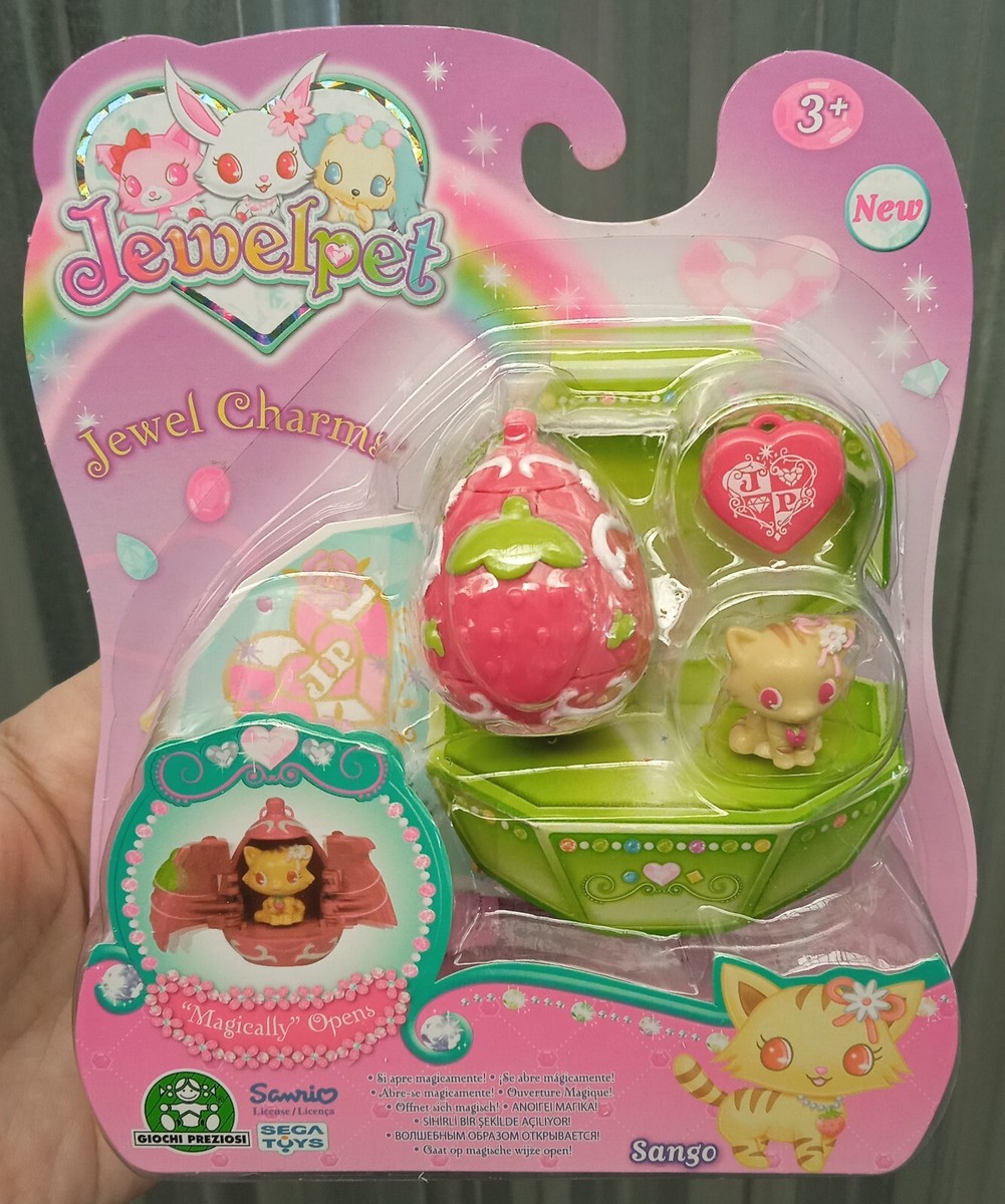 Jewelpet Jewel Charms Sango Cat Figure Sanrio Sega Toys 2010